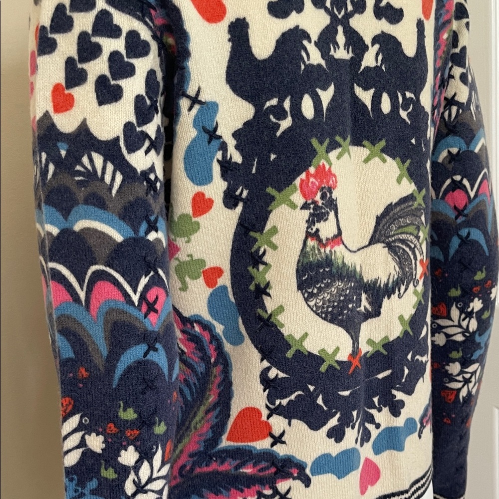Oilily Cream and Blue Patterned Cardigan - Picture 11 of 13